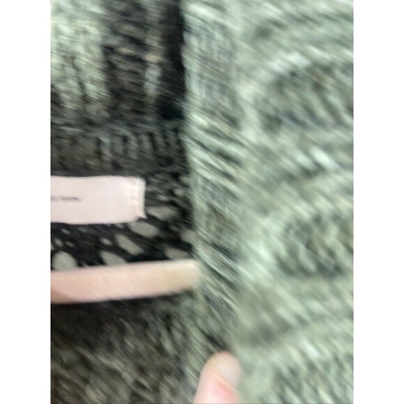 SLEEPING ON SNOW WOMENS SMALL GREEN CABLE KNIT COWL NECK SWEATER DRESS SHORT - Picture 3 of 3